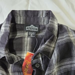 NWT Shirtdress black and white plaid